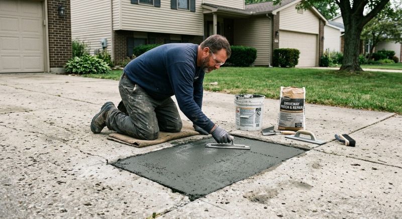 Concrete Driveway Patching in Des Moines, IA