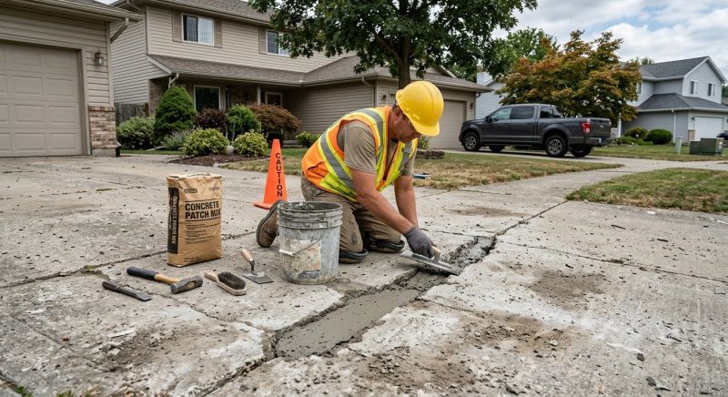 Concrete Driveway Patching in Des Moines, IA